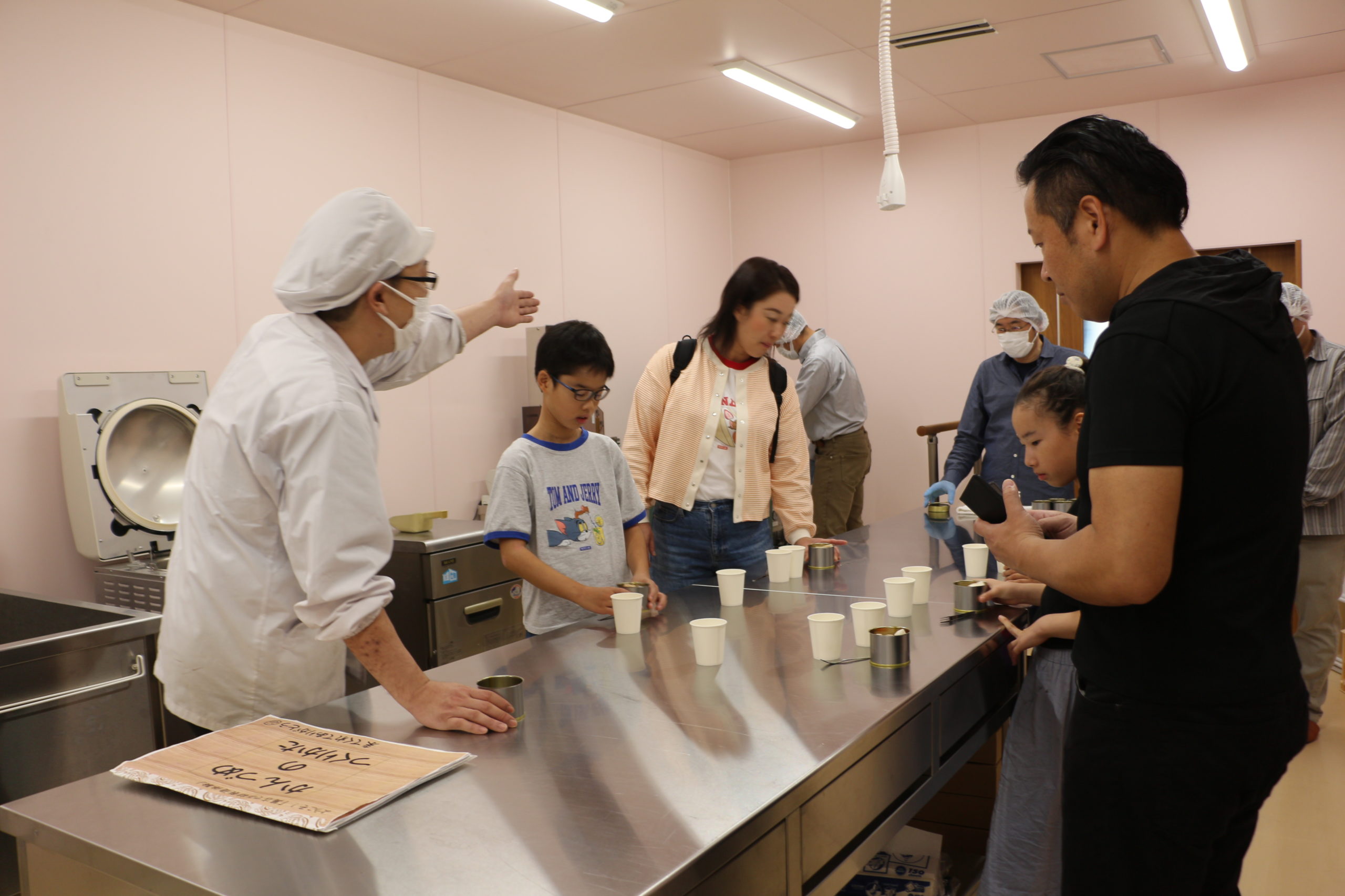 缶詰製造体験